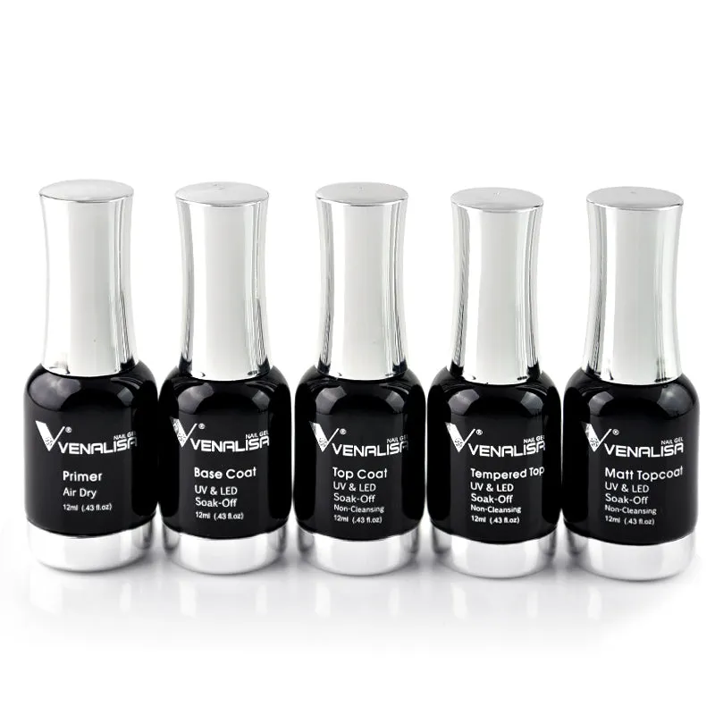 12ml Top & Base Coat Set- 5 pcs