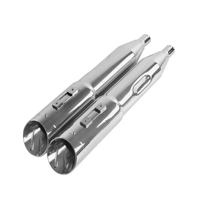 5.0'' Chrome Slip on Mufflers for Harley Touring 1995-2024 Exhaust, Upgrading Style
