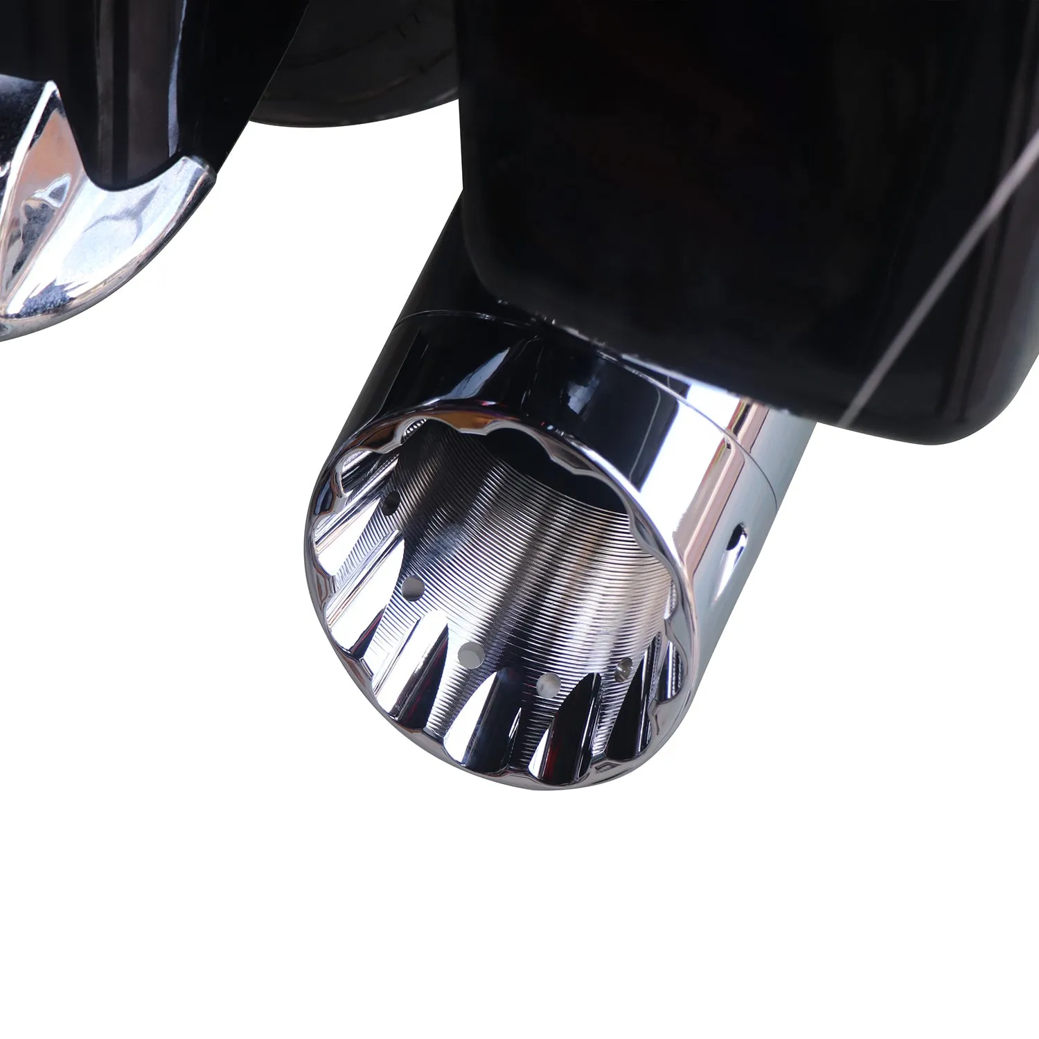 5.0'' Chrome Slip on Mufflers for Harley Touring 1995-2024 Exhaust, Upgrading Style