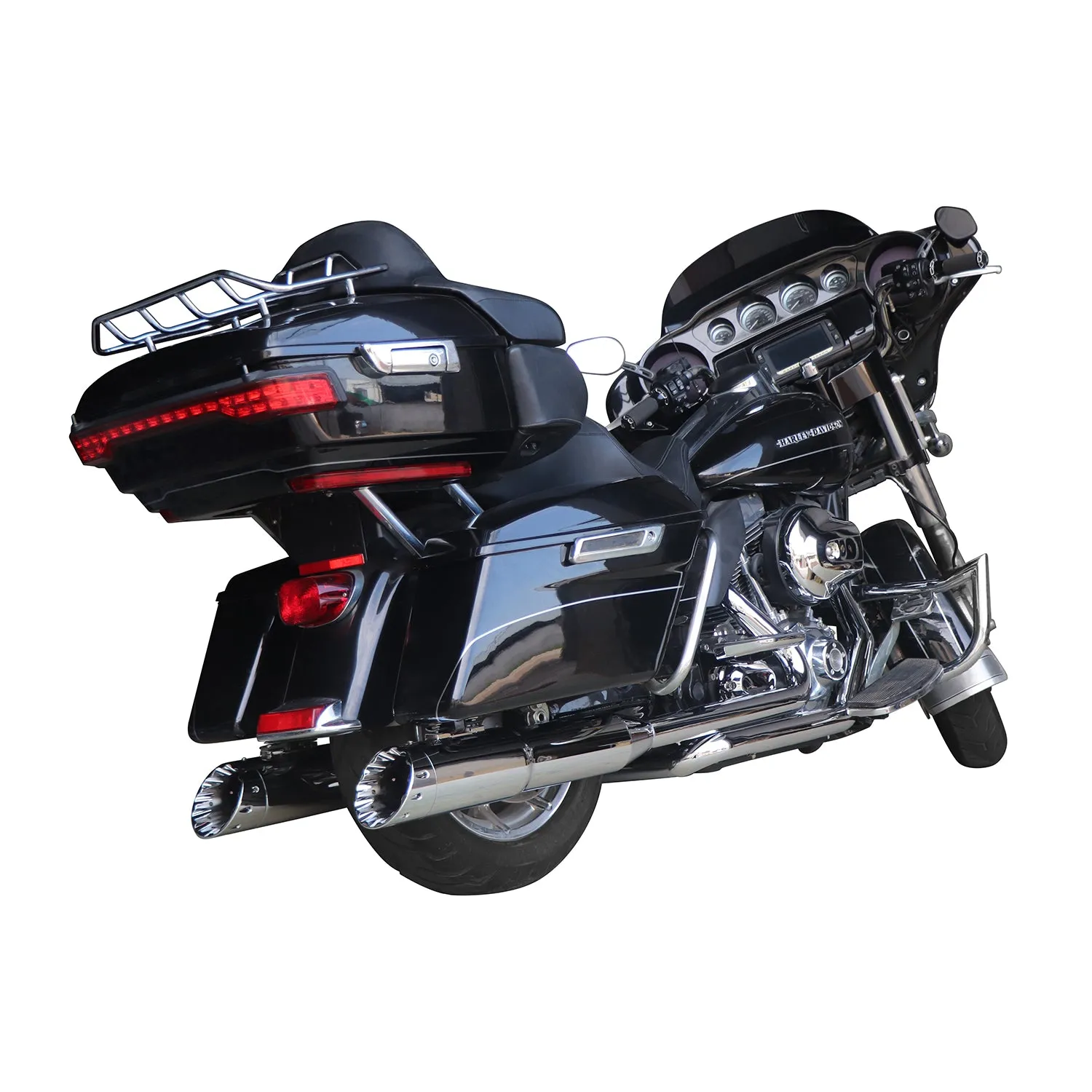 5.0'' Chrome Slip on Mufflers for Harley Touring 1995-2024 Exhaust, Upgrading Style