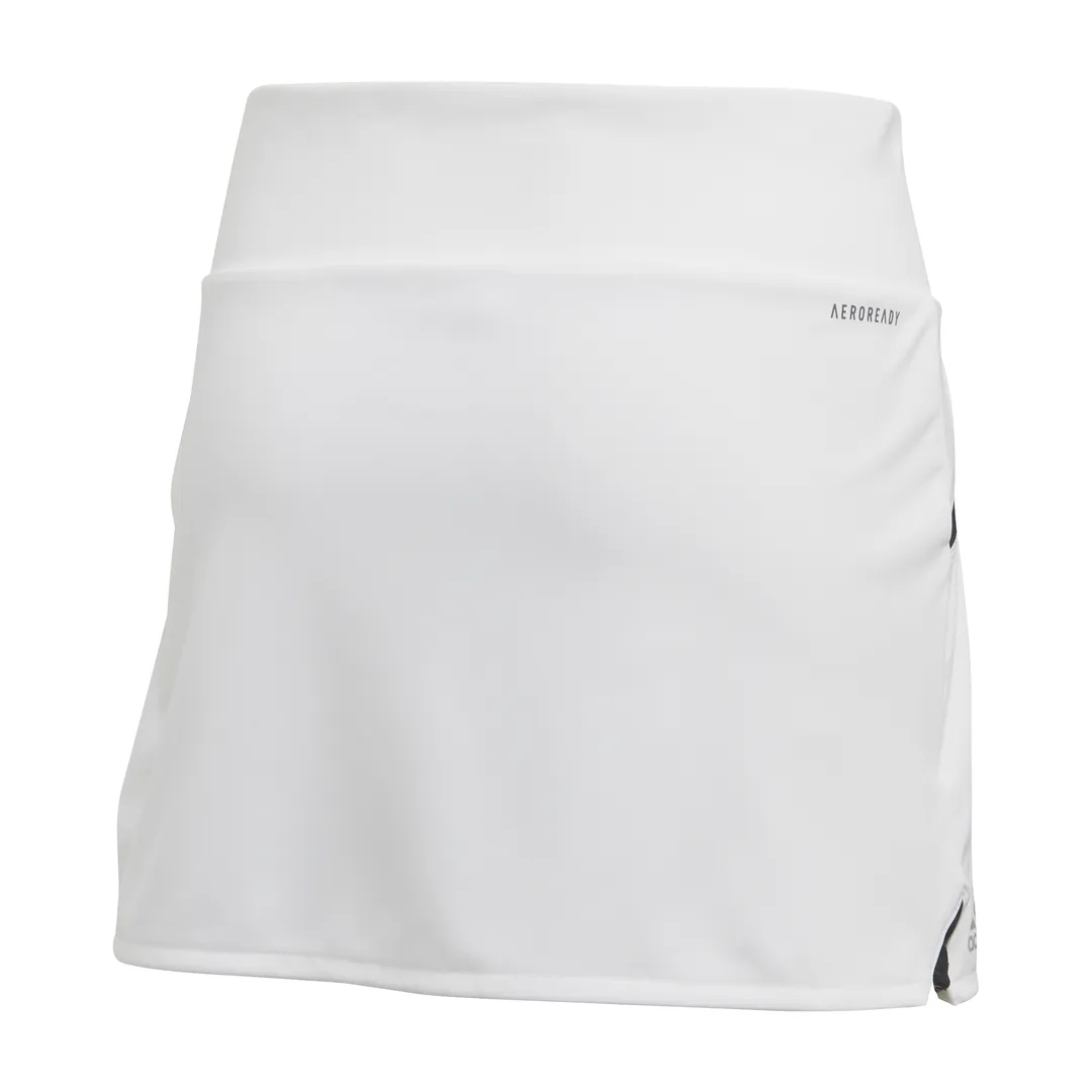 adidas Girl's Club Skirt (White/Silver/Black)