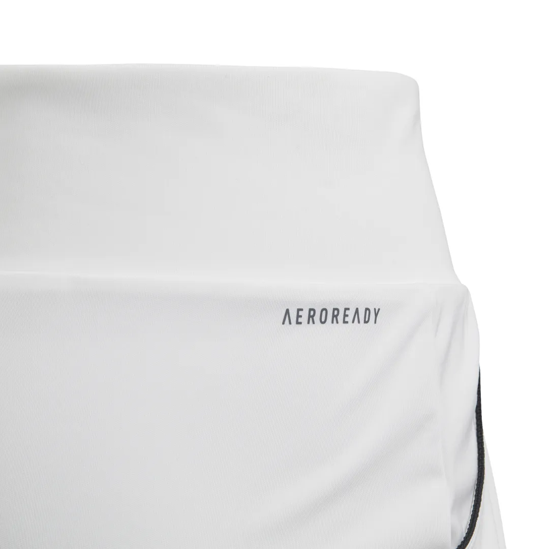 adidas Girl's Club Skirt (White/Silver/Black)
