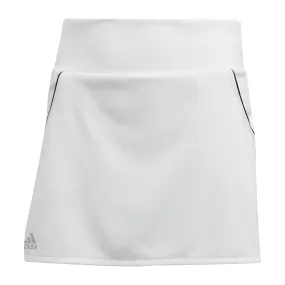 adidas Girl's Club Skirt (White/Silver/Black)