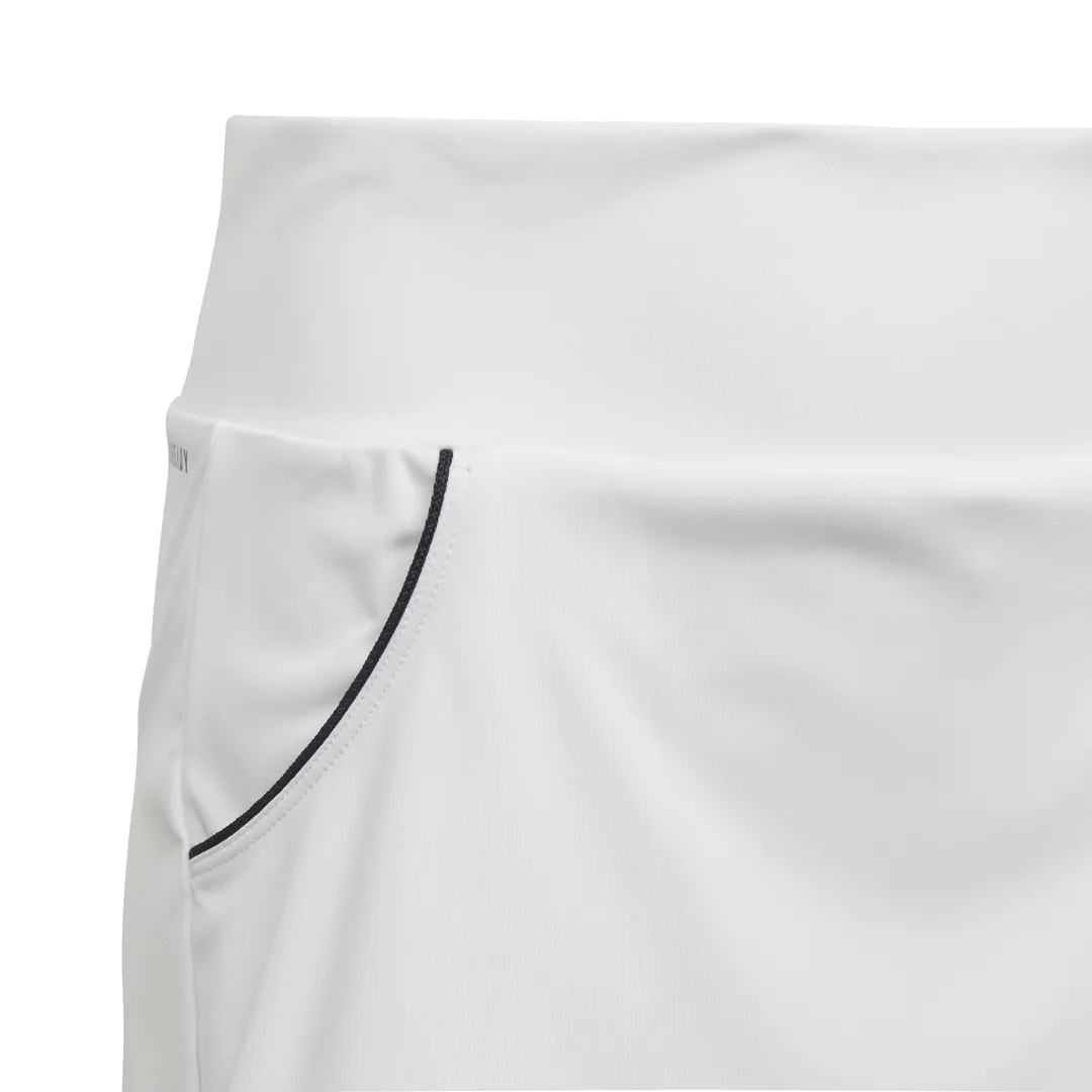 adidas Girl's Club Skirt (White/Silver/Black)