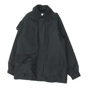 Aeronautica Militare Mens Black Quilted Military Coat | Italian Air Force VTG