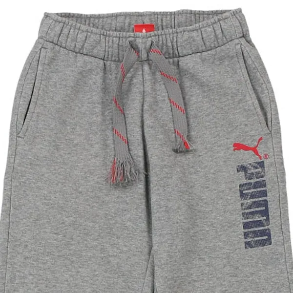 Age 10 Puma Joggers - Medium Grey Cotton