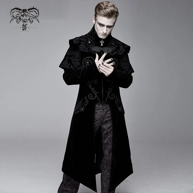 'Amon' Gothic Coat with Cape Collar
