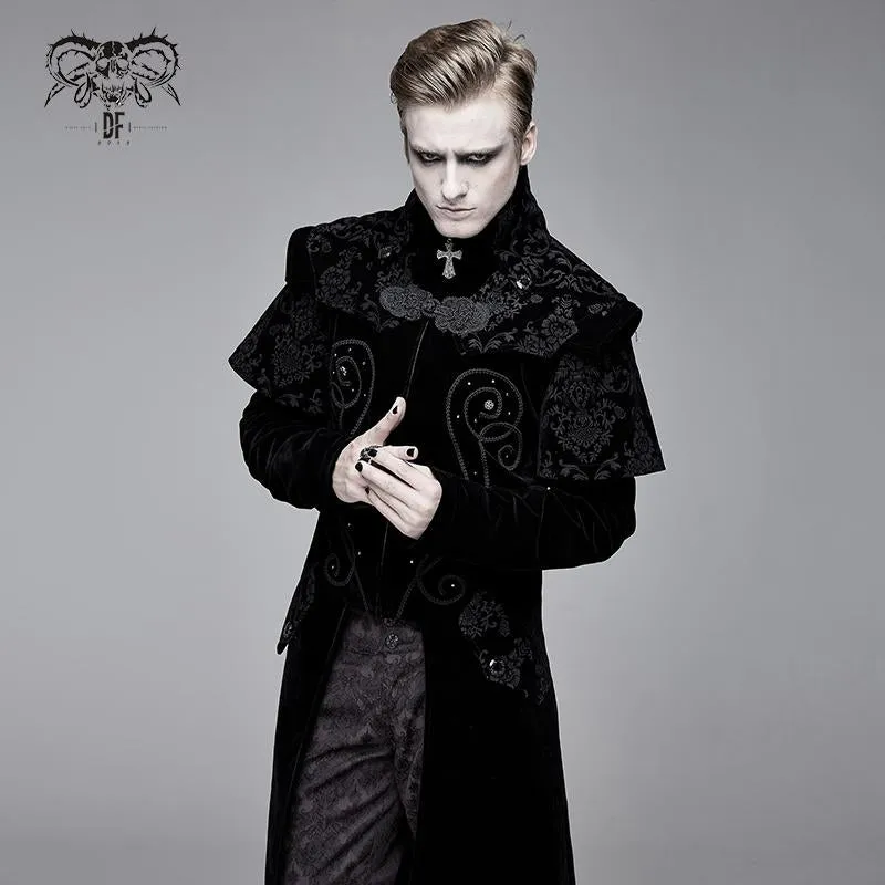 'Amon' Gothic Coat with Cape Collar