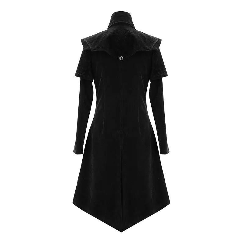 'Amon' Gothic Coat with Cape Collar