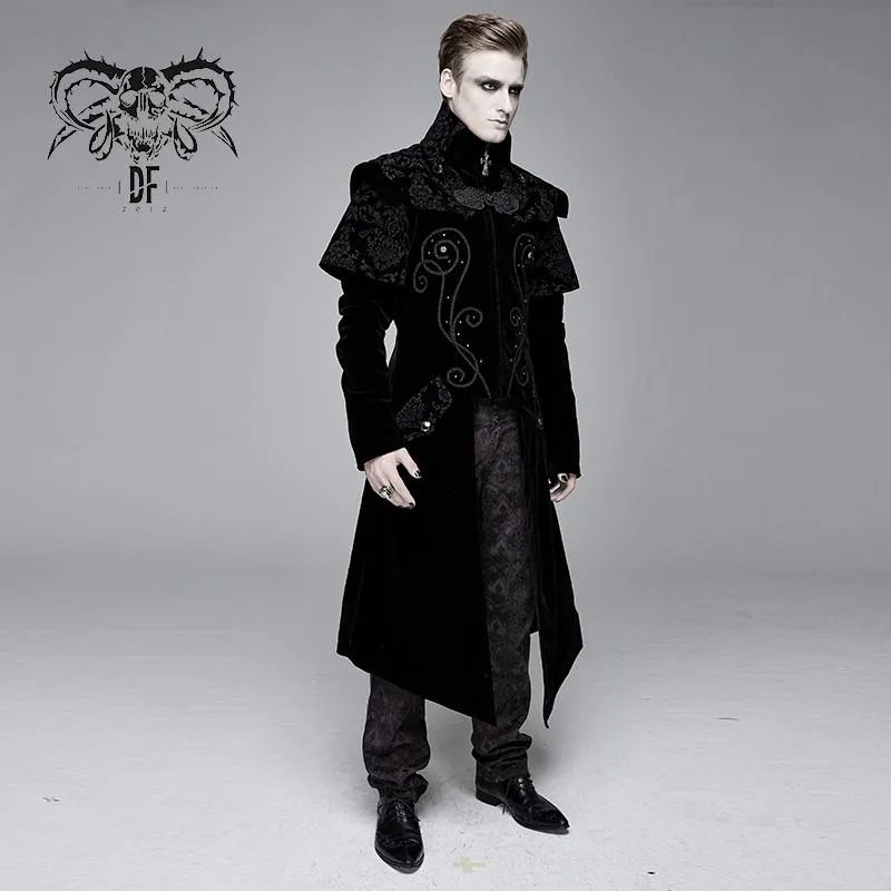 'Amon' Gothic Coat with Cape Collar