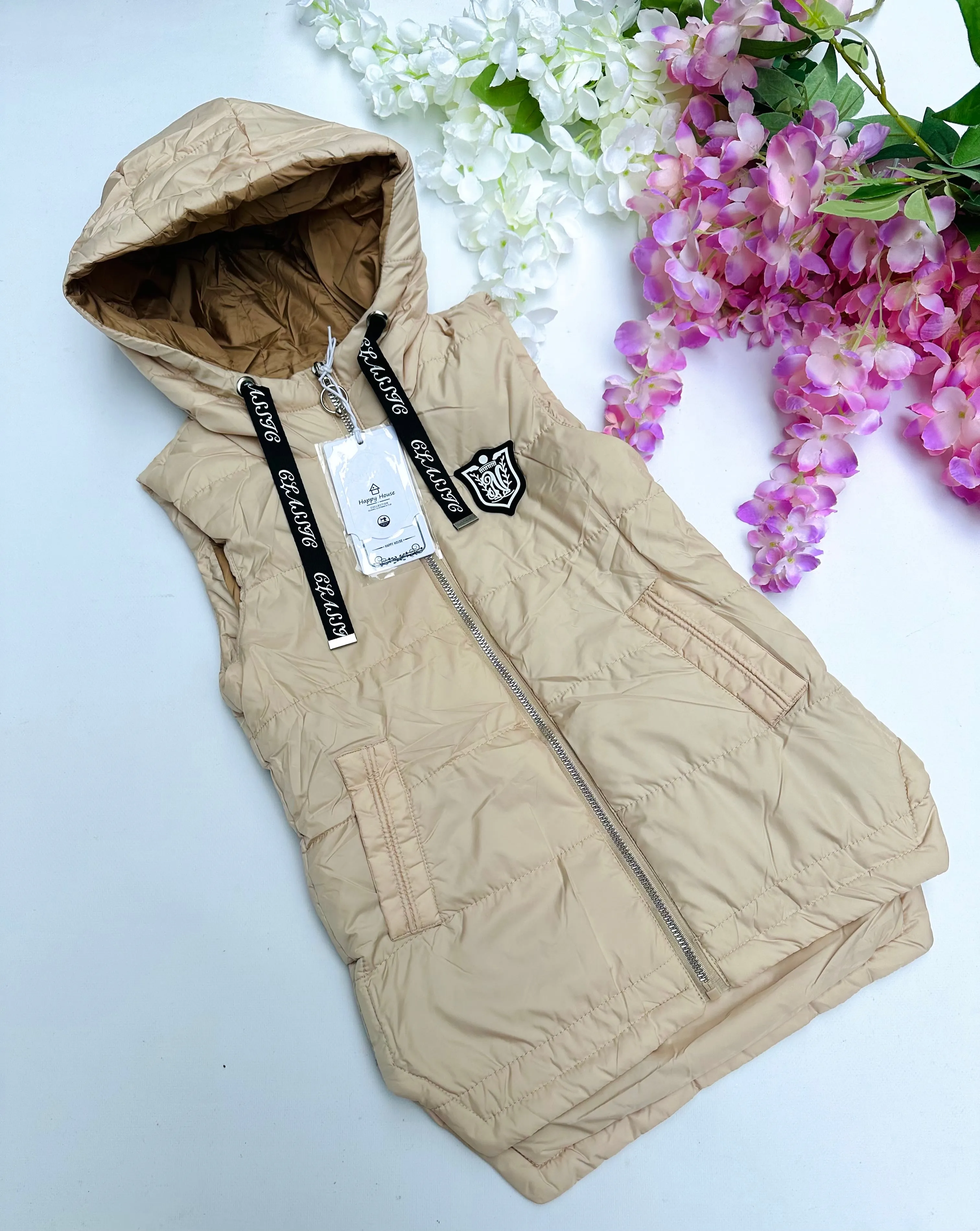 Beige gilet