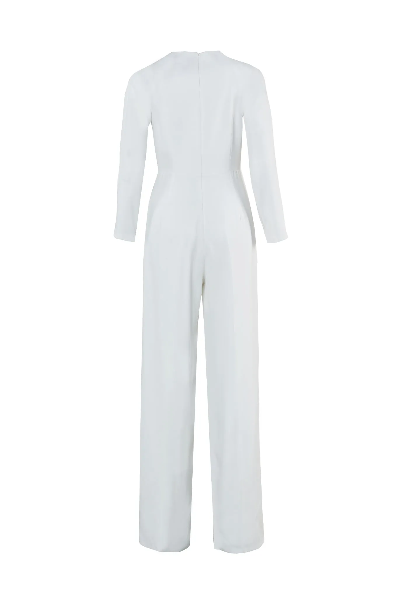 Beyza knot detail bridal jumpsuit