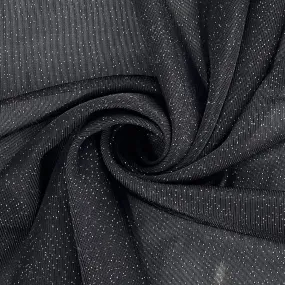 Black | Glitter Dusted Sheer Knit - SKU 7410 #S822