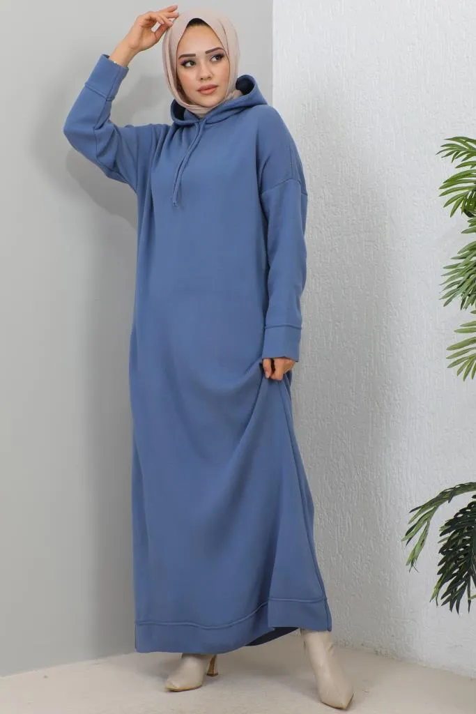 BNG Women Hooded Knit Dress Blue - Clermont
