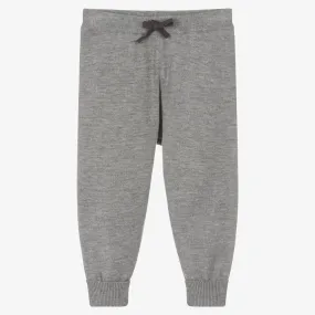 Boys Grey Knit Joggers