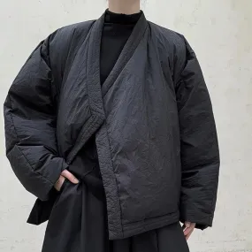 Casual Minimal Goth Overcoat