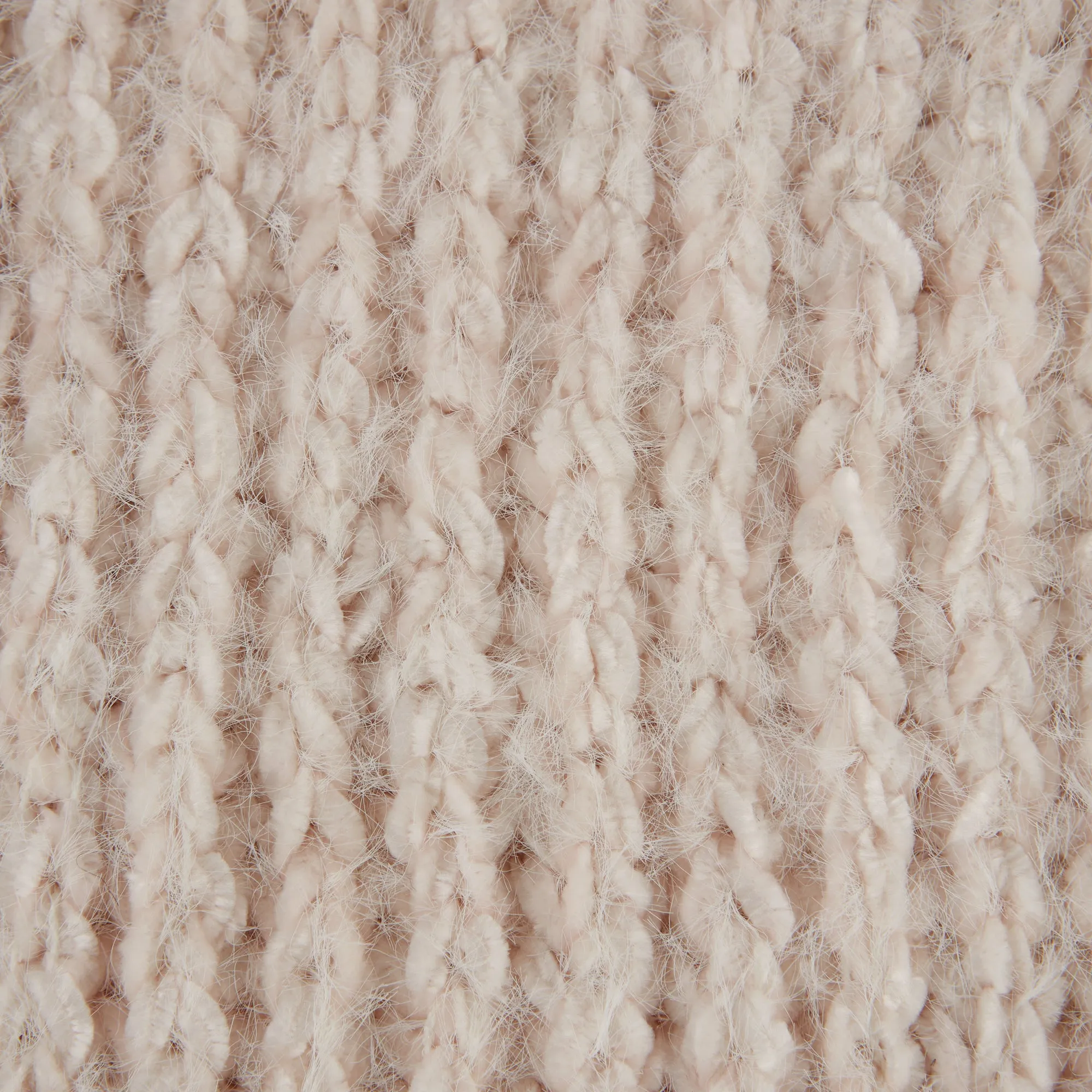 Chenille Knit Scarf - Pink