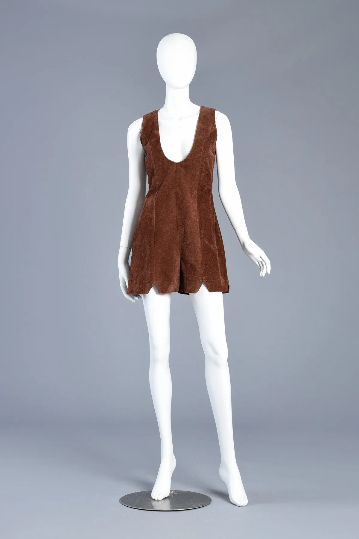 Chocolate Velveteen 2pc Romper   Shawl Collar Jacket Ensemble
