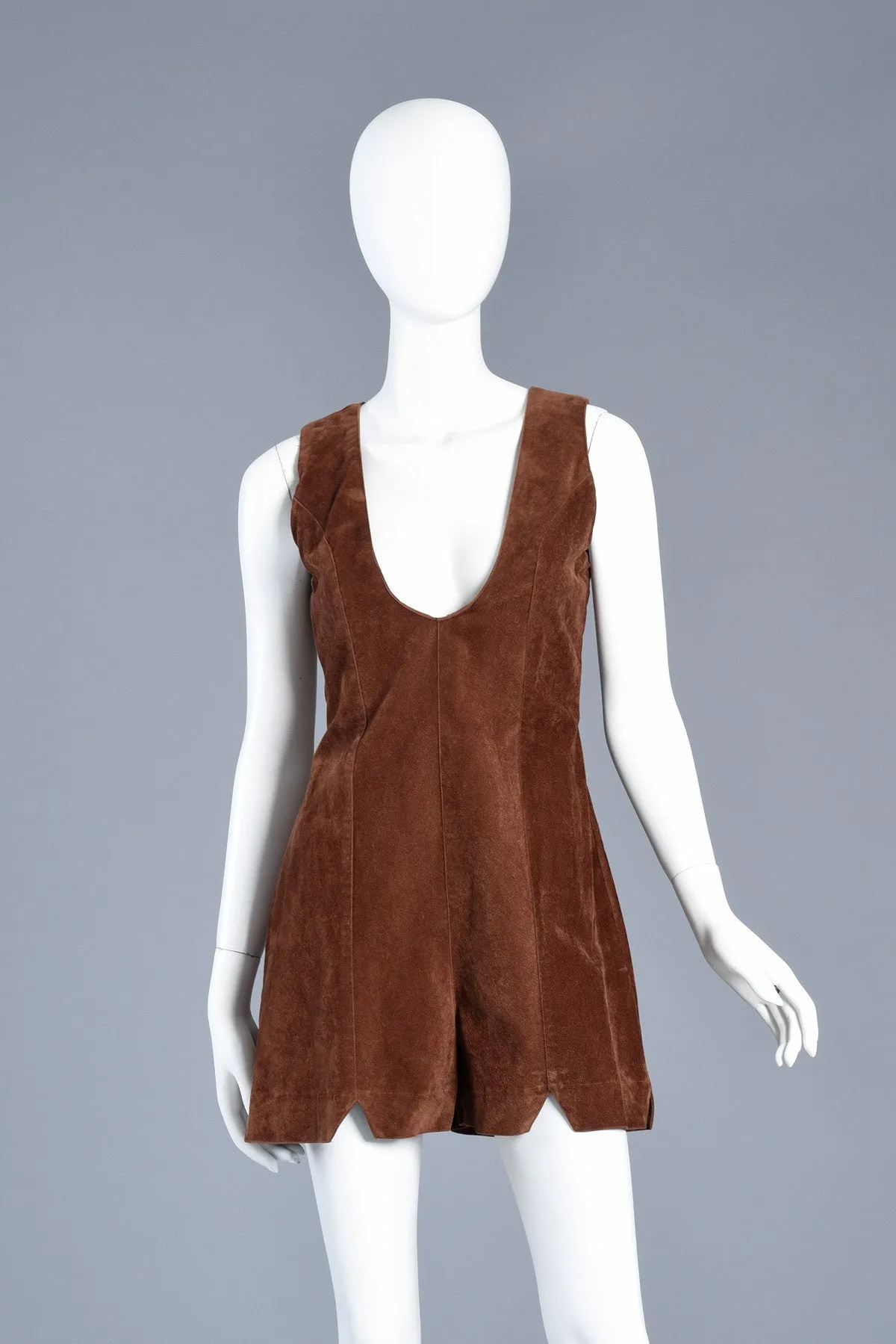 Chocolate Velveteen 2pc Romper   Shawl Collar Jacket Ensemble