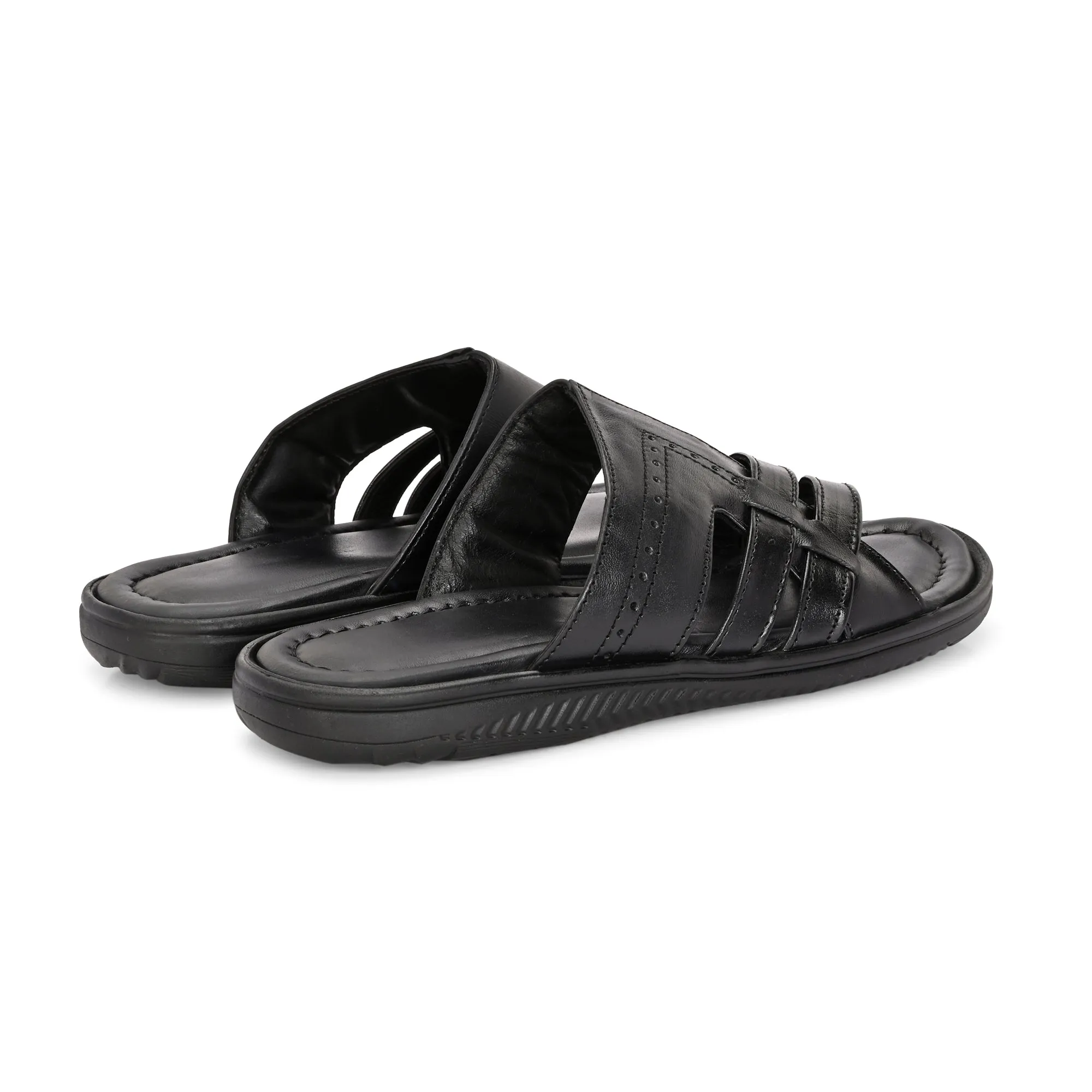 Classic Premium Black Men Formal Slipper