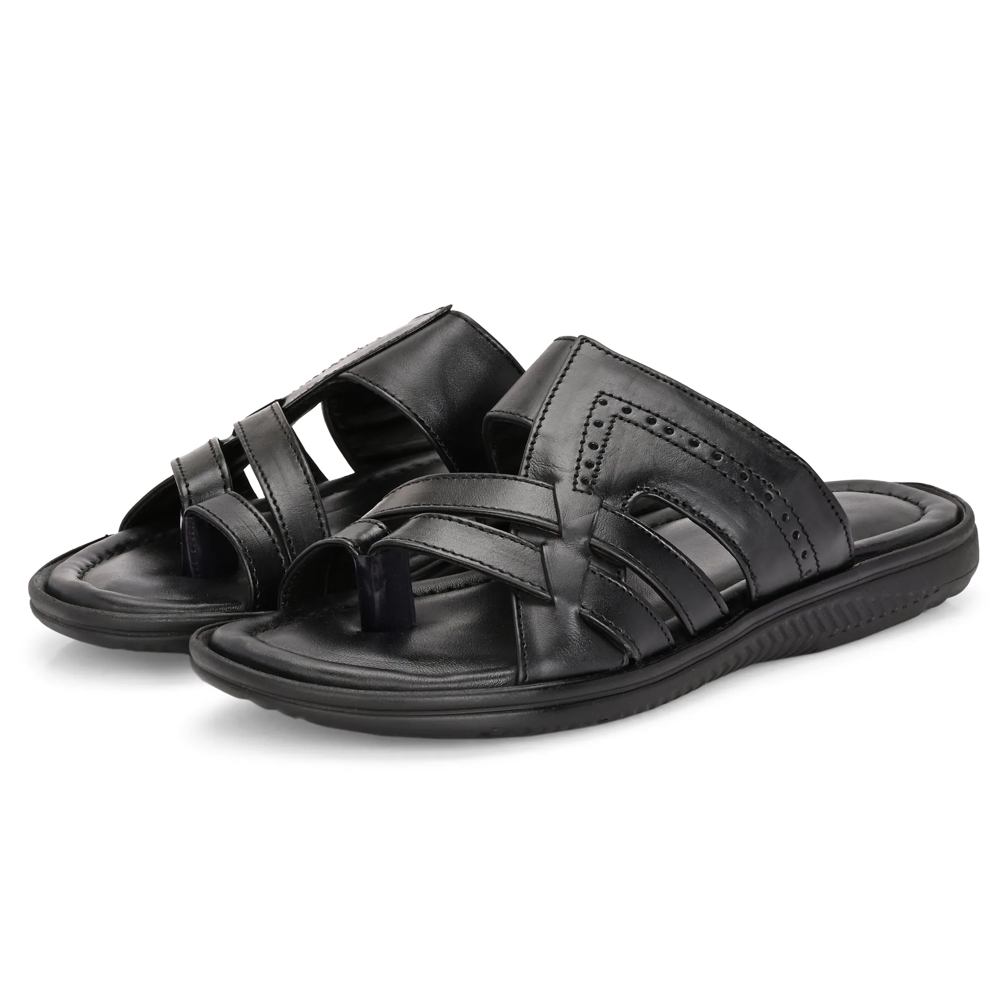 Classic Premium Black Men Formal Slipper