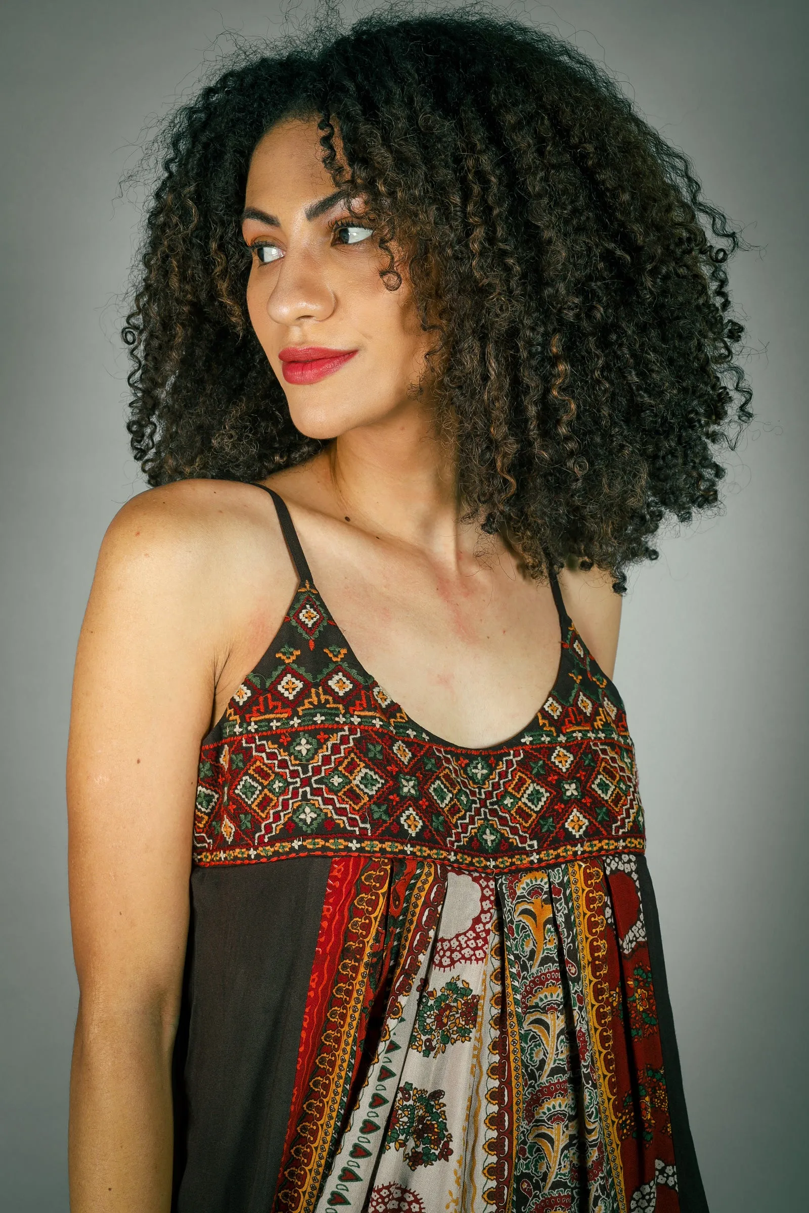 Clemence Geometric Embroidered Jumpsuit