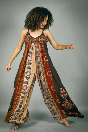 Clemence Geometric Embroidered Jumpsuit