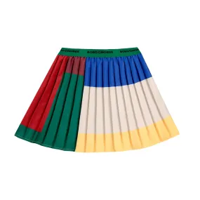 Colour Block Pleated Skirt by Bobo Choses