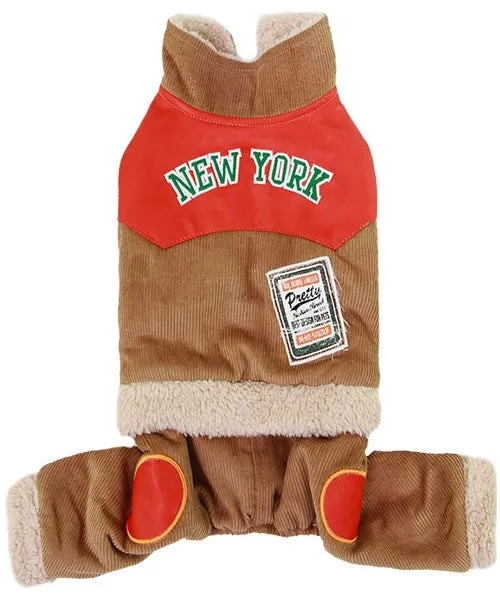 Corduroy Jumpsuit Camel