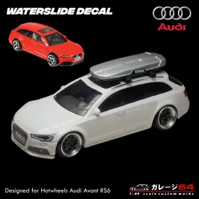 Decal set Hot Wheels Audi RS6 Transparant