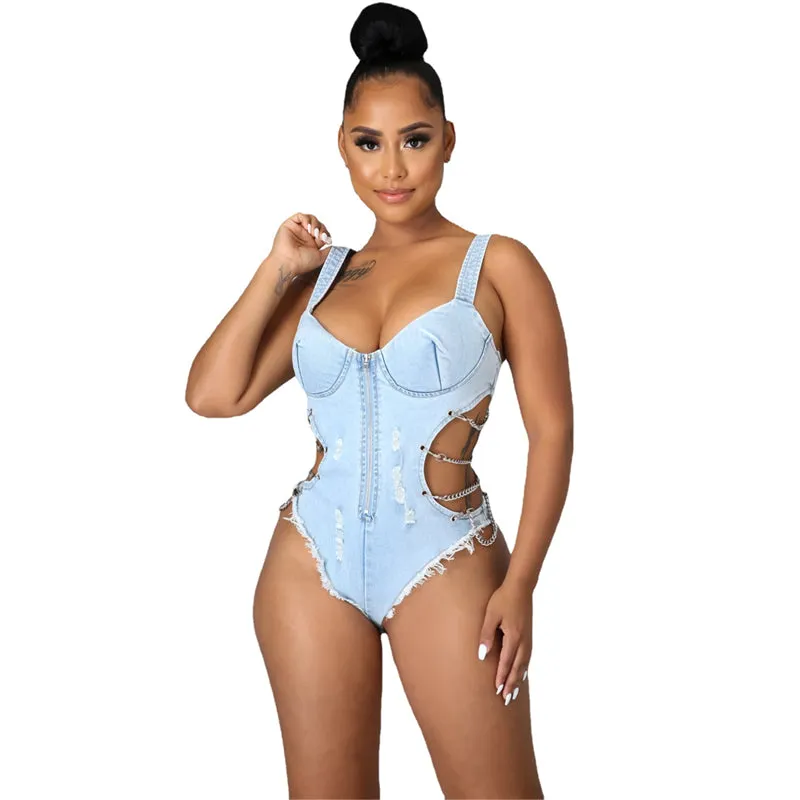 Denim Bodysuit