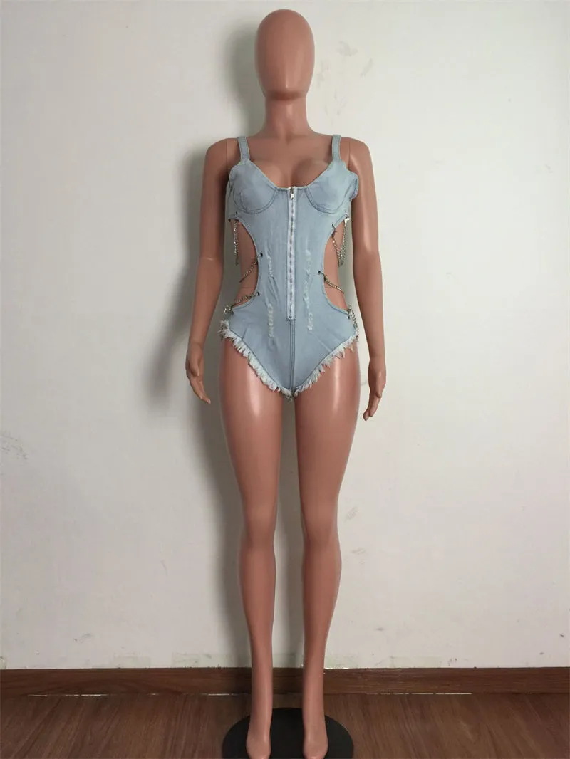 Denim Bodysuit