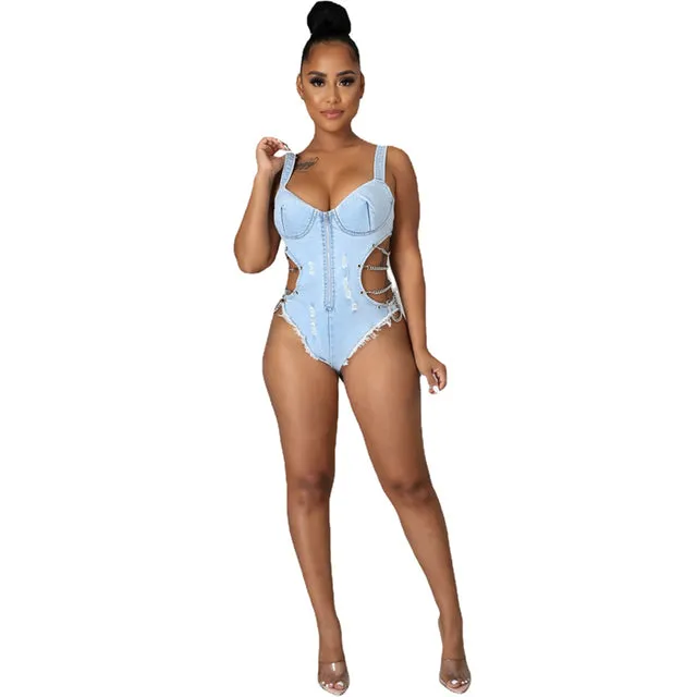 Denim Bodysuit