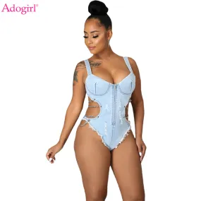 Denim Bodysuit