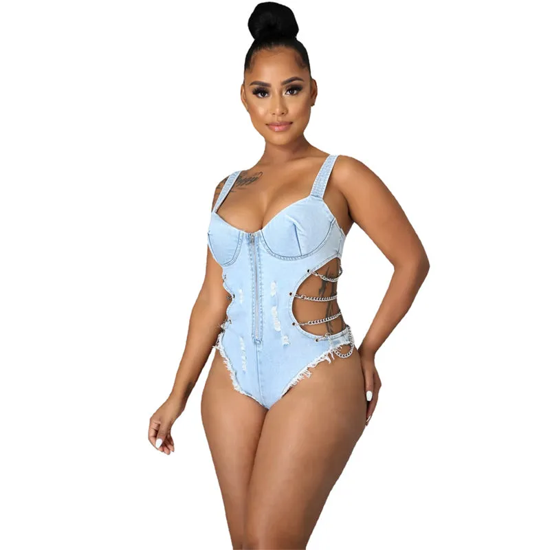 Denim Bodysuit