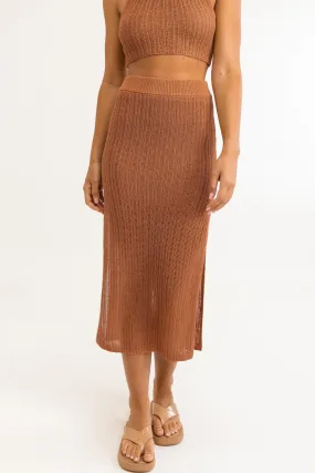 Desert Knit Midi Skirt