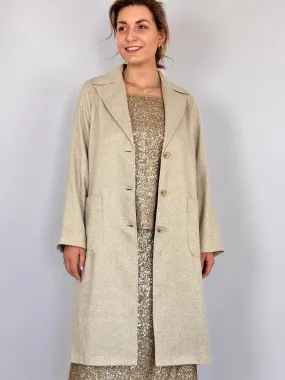 Diega Mileno Coat Silver/Gold