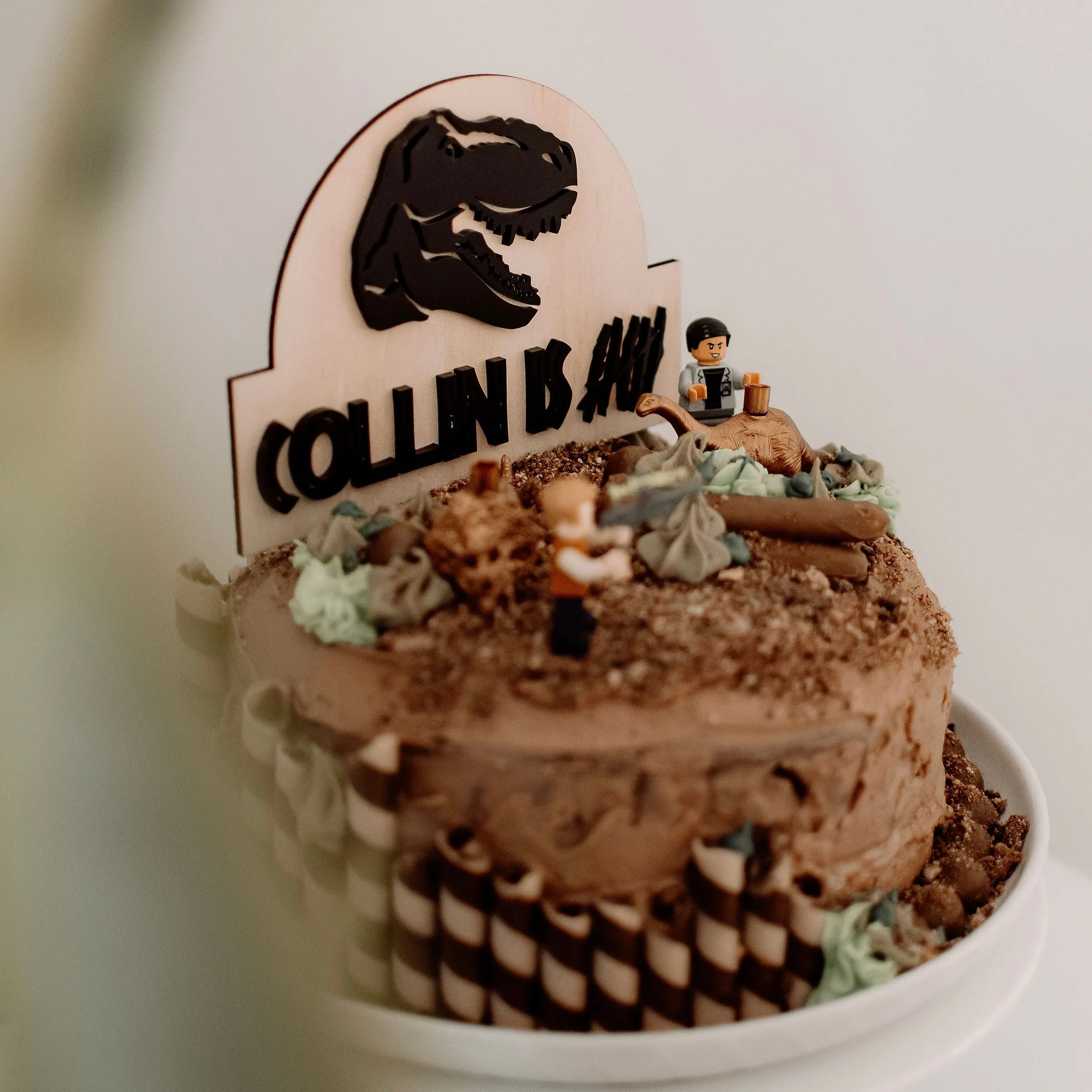 Dinosaur cake topper