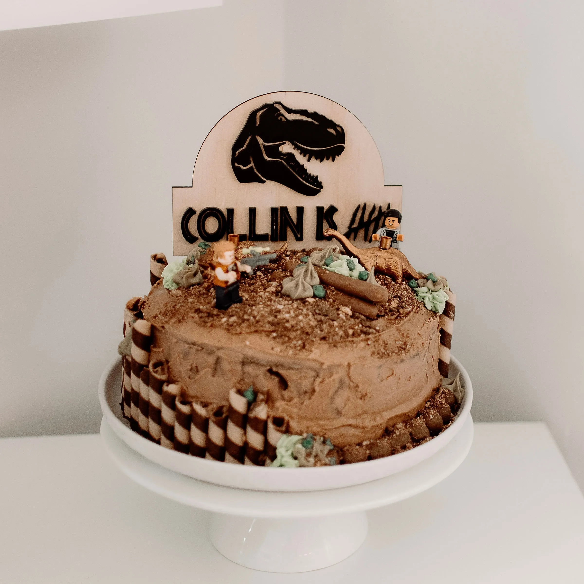 Dinosaur cake topper