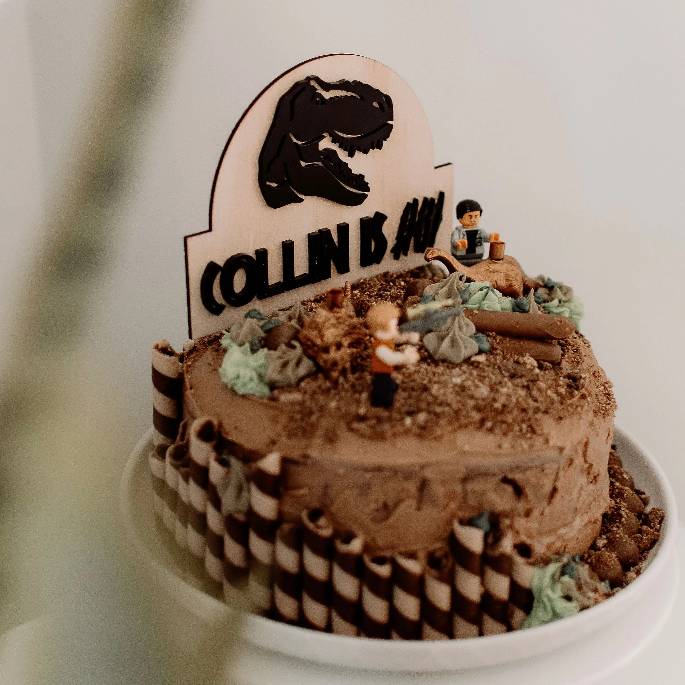 Dinosaur cake topper