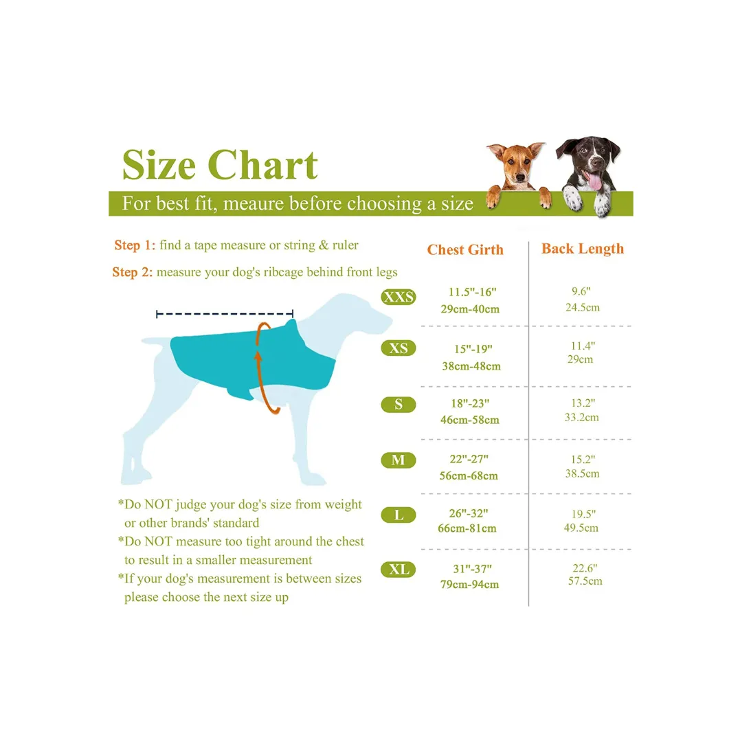 Dog Fleece Coat Warm Jacket with Hook and Loop Fastener