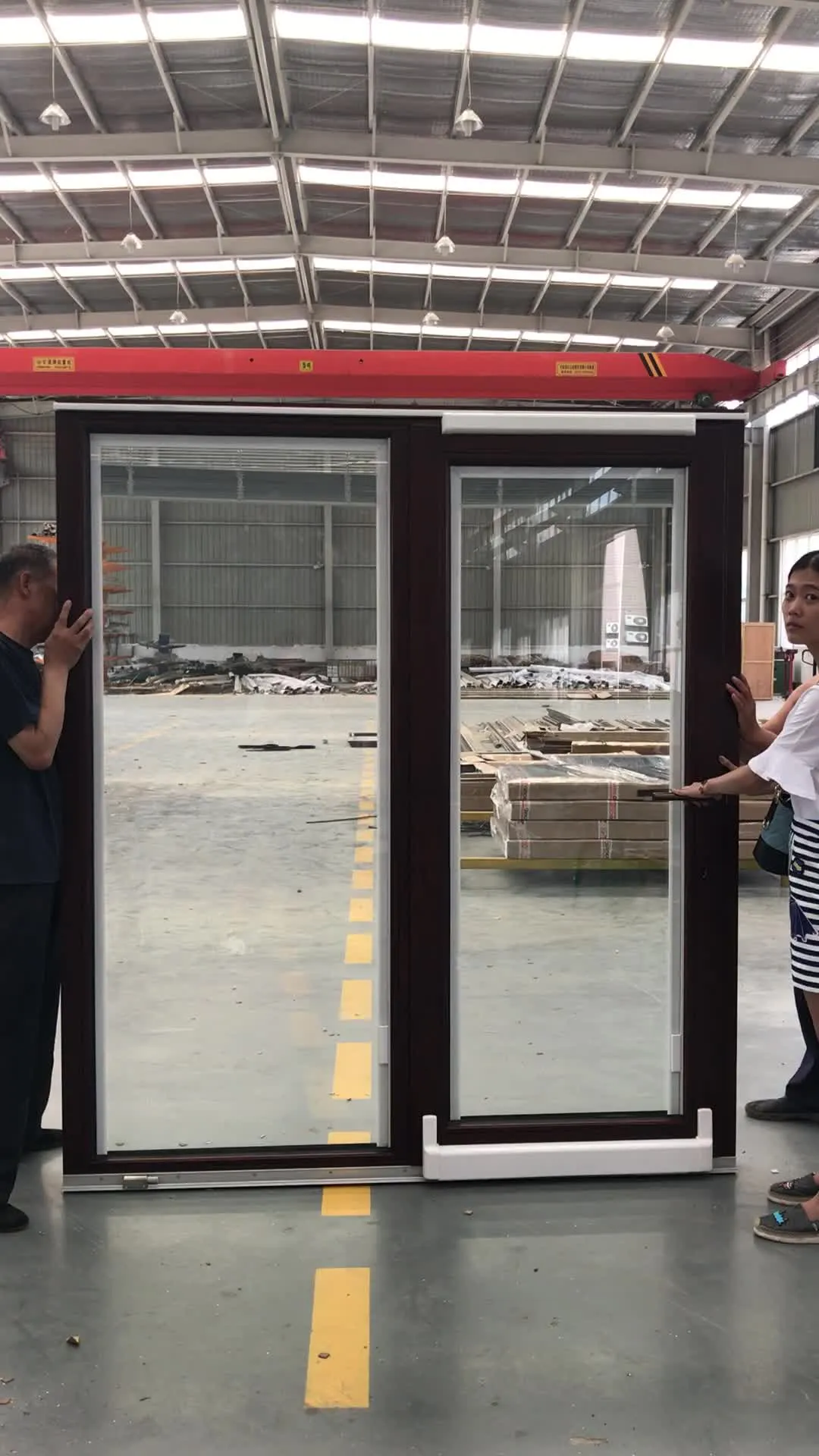 DOORWIN 2021Sliding door with tempered glazing philippines price and design remote control glass by Doorwin on Alibaba