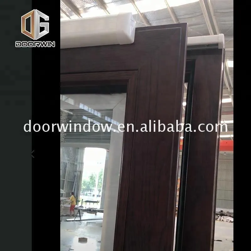 DOORWIN 2021Sliding door with tempered glazing philippines price and design remote control glass by Doorwin on Alibaba