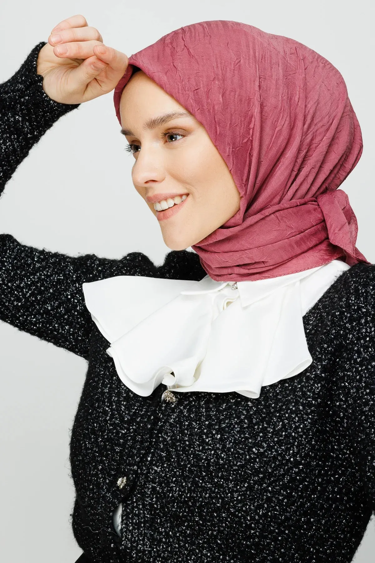 Dried Rose Bamboo Square Scarf