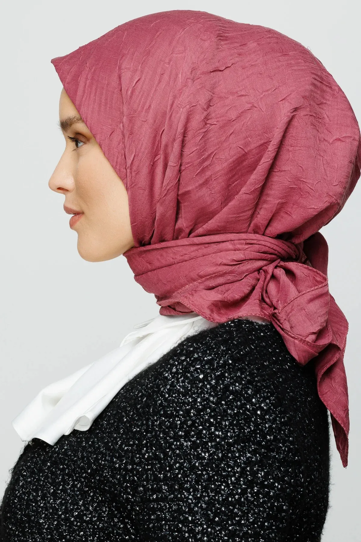 Dried Rose Bamboo Square Scarf