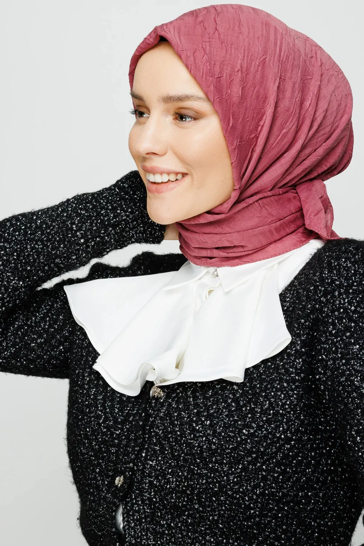 Dried Rose Bamboo Square Scarf