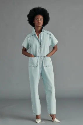 Eira Jumpsuit - Stonewash Blue