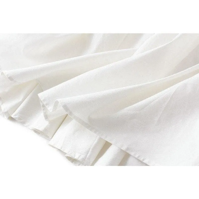 ELASTIC PLEATED MIDI SKIRT