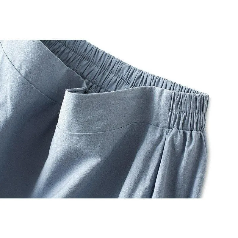ELASTIC PLEATED MIDI SKIRT