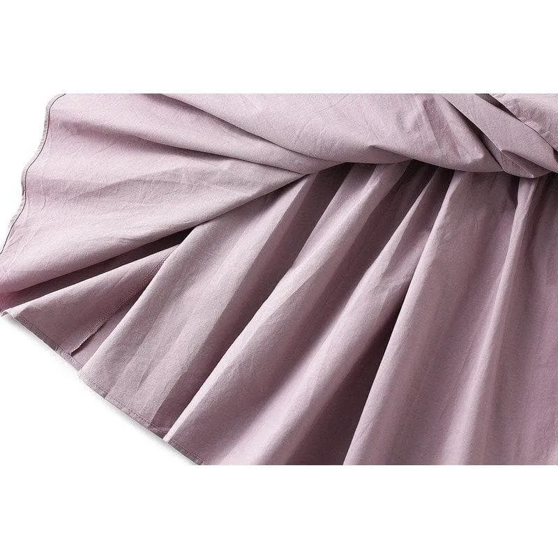 ELASTIC PLEATED MIDI SKIRT